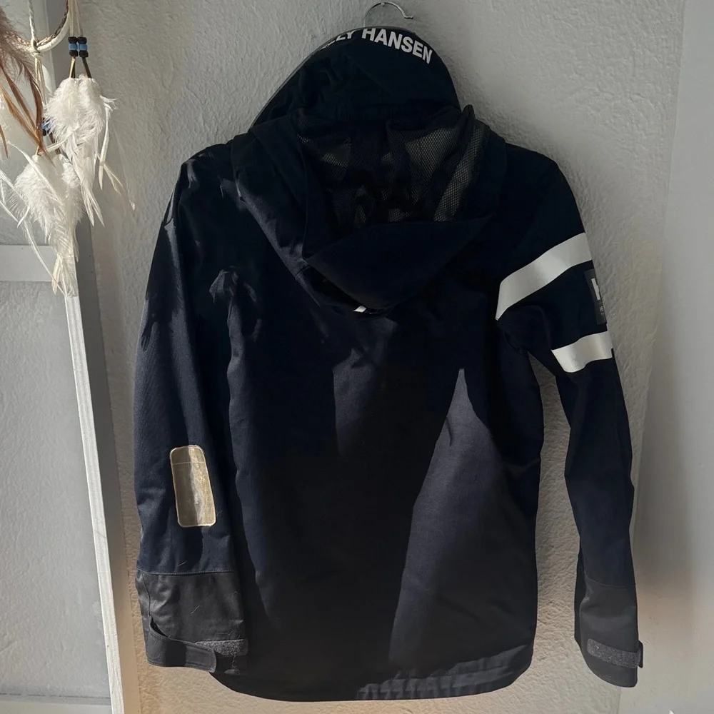 Helly Hansen Black Jacket with Red and White Details